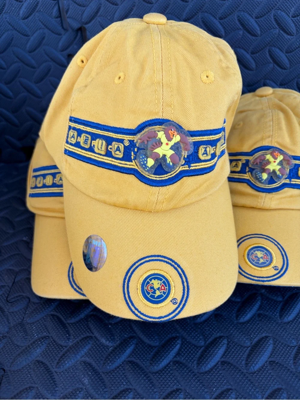 América  Aguilas Yellow Cotton Baseball Cap with Team Crest Unixes